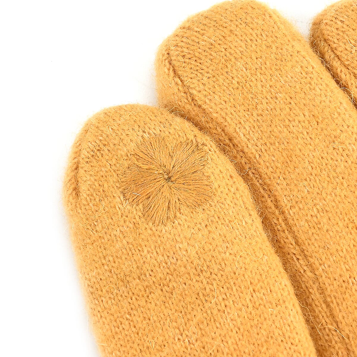 Doorbuster Tamsy Ginger Cashmere Wool Gloves with 2 Fingers Screen Touch image number 5