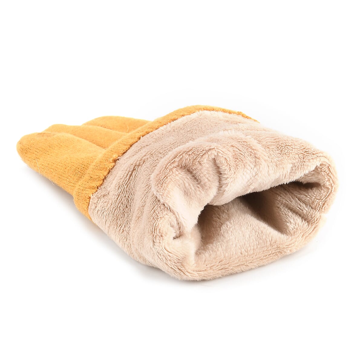 Doorbuster Tamsy Ginger Cashmere Wool Gloves with 2 Fingers Screen Touch image number 6