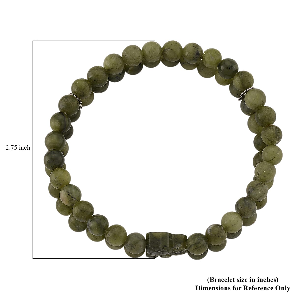Connemara Marble 110.00 ctw Beaded Stretch 2-Row Bracelet image number 3