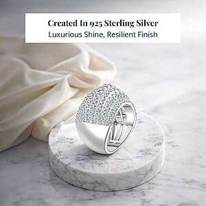 Luxuriant Lab Grown Diamond (G, SI1) Ring in Sterling Silver 4.50 ctw (Size 10.0)