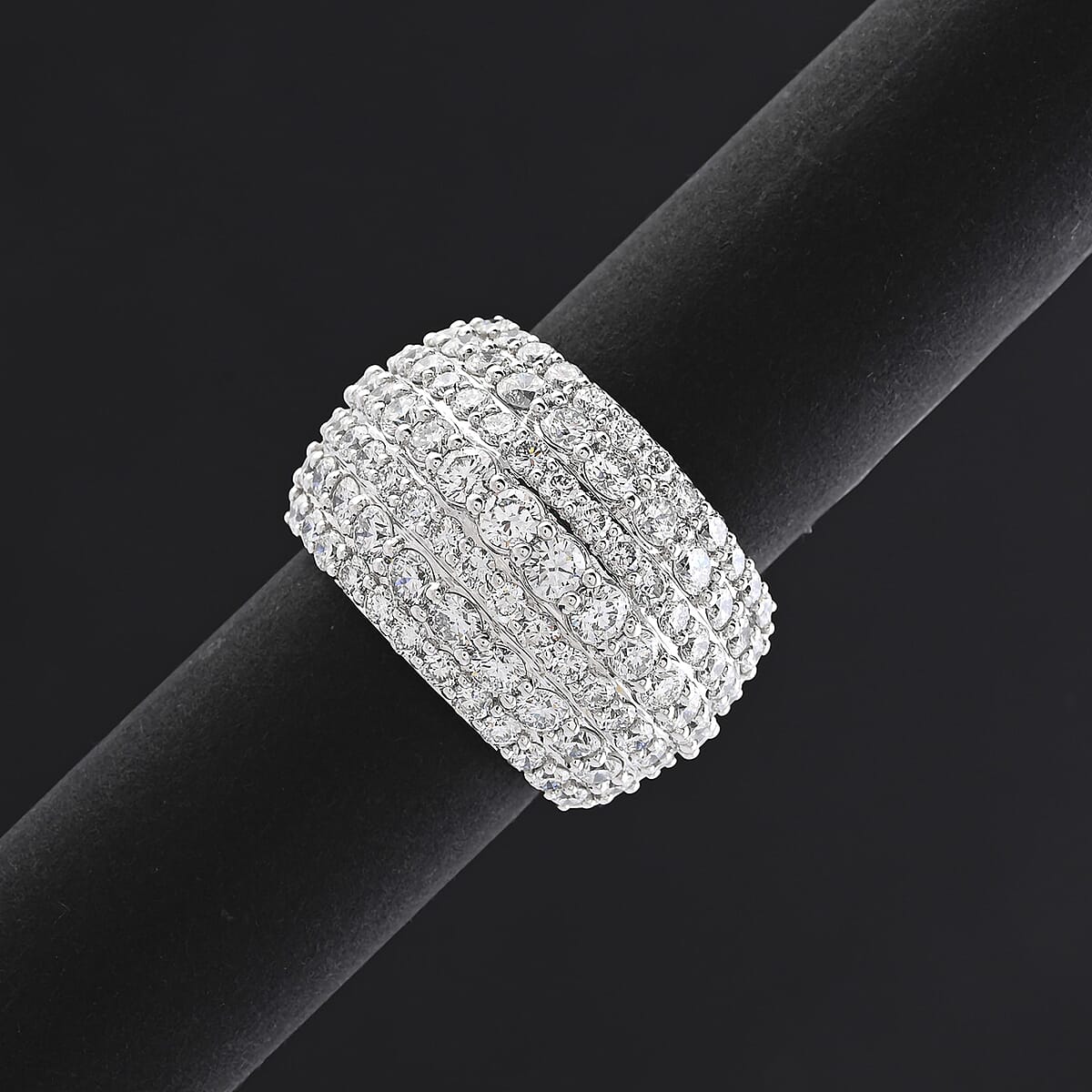 Doorbuster Luxuriant Lab Grown Diamond G SI1 4.50 ctw Ring in Sterling Silver (Size 9.0) image number 1