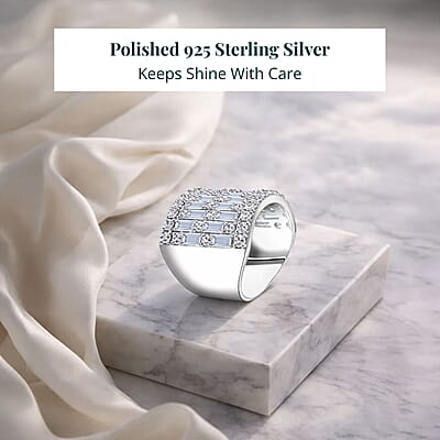 Luxuriant Lab Grown Diamond (G, SI1) Band Ring in Sterling Silver 4.75 ctw (Size 5.0)