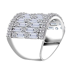 Luxuriant Lab Grown Diamond (G, SI1) Band Ring in Sterling Silver 4.75 ctw (Size 5.0)