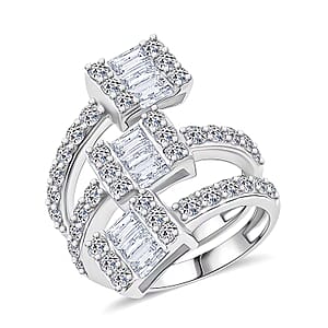 Luxuriant Lab Grown Diamond (G, SI1) Ring in Sterling Silver 2.60 ctw (Size 8.0)