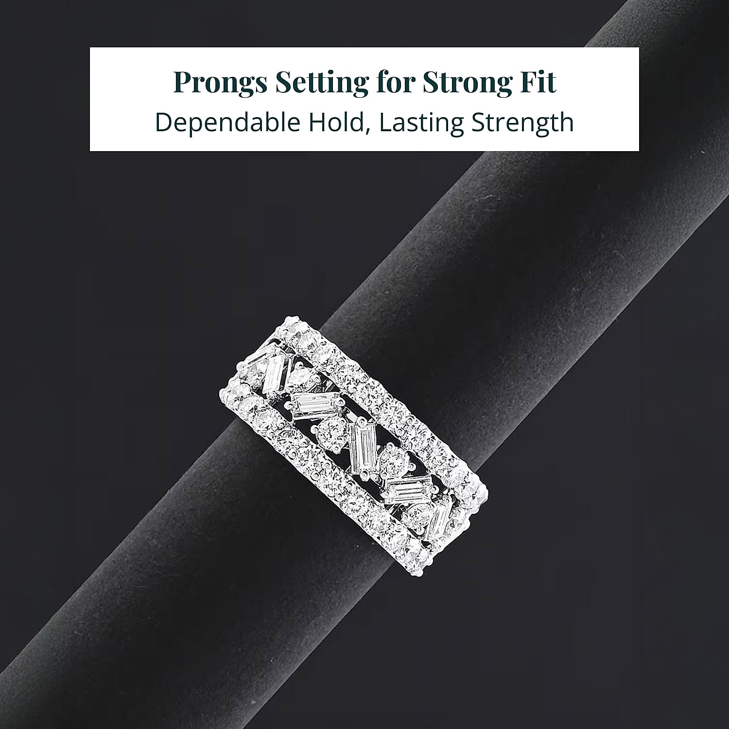 Luxuriant Lab Grown Diamond (G, SI1) Ring in Sterling Silver 2.05 ctw (Size 10.0)