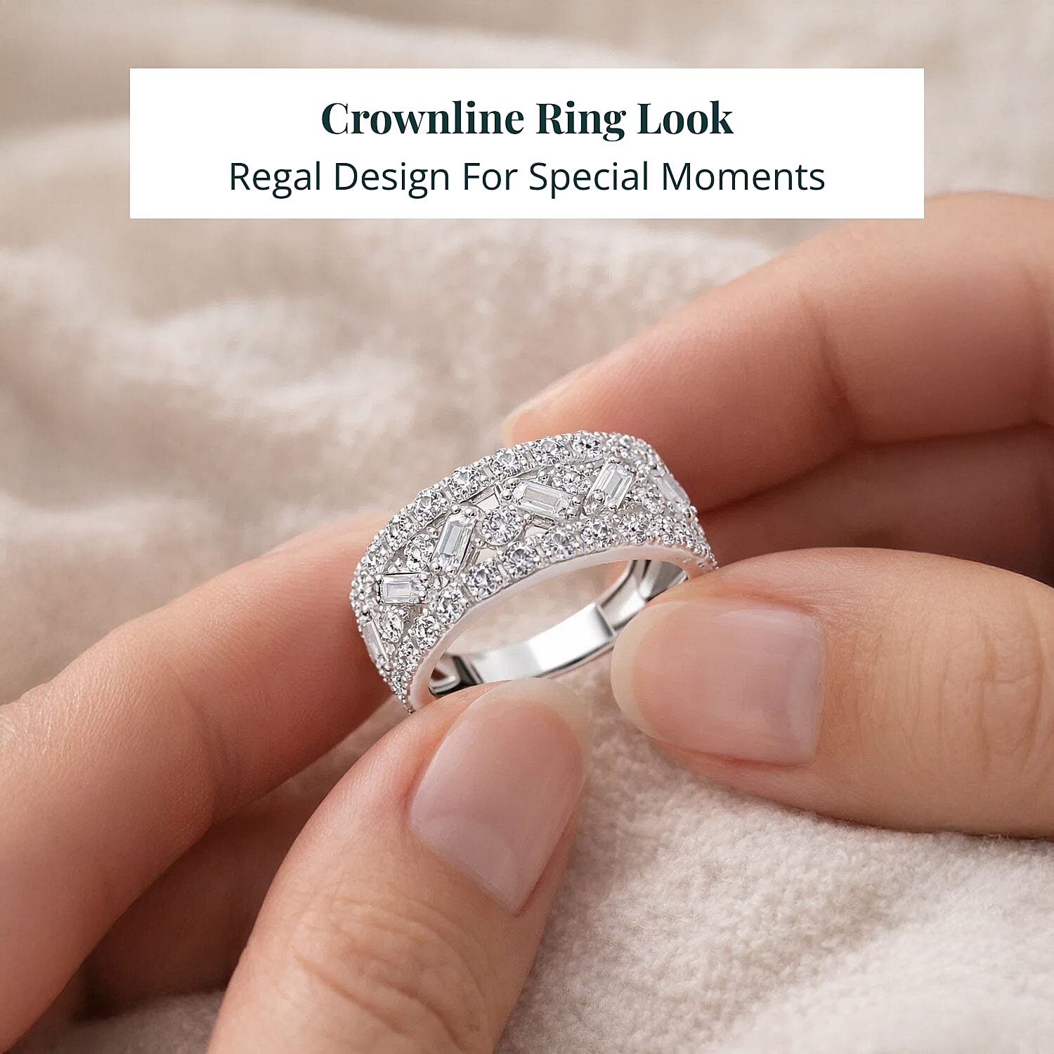 Luxuriant Lab Grown Diamond (G, SI1) Ring in Sterling Silver 2.05 ctw (Size 10.0)