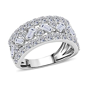 Doorbuster Luxuriant Lab Grown Diamond G SI1 2.05 ctw Ring in Sterling Silver (Size 9.0)