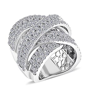 Luxuriant Lab Grown Diamond (G, SI1) Ring in Sterling Silver 8.15 ctw (Size 10.0)