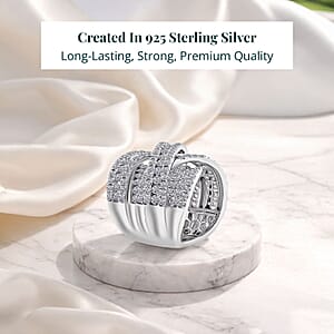 Luxuriant Lab Grown Diamond (G, SI1) Ring in Sterling Silver 8.15 ctw (Size 5.0)