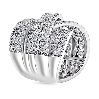 Luxuriant Lab Grown Diamond (G, SI1) Ring in Sterling Silver 8.15 ctw (Size 7.0)