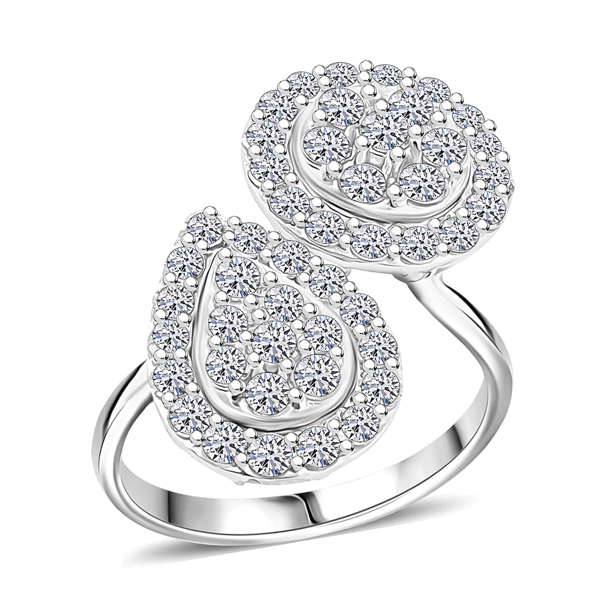 Doorbuster Luxuriant Lab Grown Diamond G SI1 1.90 ctw Ring in Sterling Silver (Size 6.0) image number 0