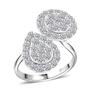 Doorbuster Luxuriant Lab Grown Diamond G SI1 1.90 ctw Ring in Sterling Silver (Size 6.0)