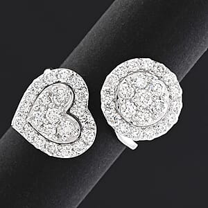  Luxuriant Lab Grown Diamond G SI1 2.00 ctw Ring in Sterling Silver (Size 7.0)