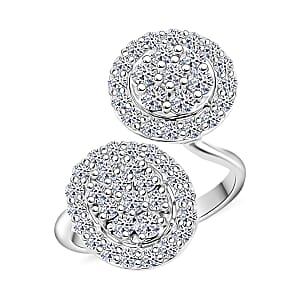  Luxuriant Lab Grown Diamond G SI1 2.10 ctw Ring in Sterling Silver (Size 8.0)