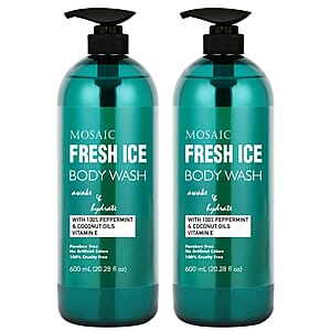 Mosaic Series Fresh Ice Body Wash Set of 2, 20.28 fl oz each