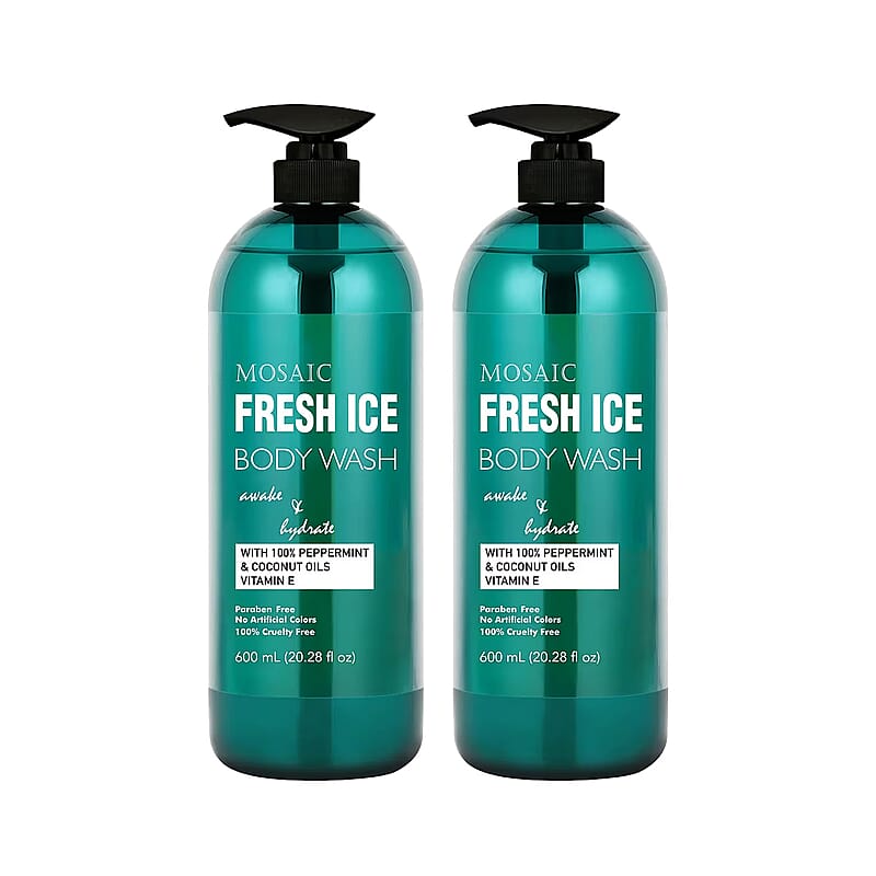 Mosaic Fresh Ice Body Wash with Coconut Oil & Vitamin E (2x20.28oz)