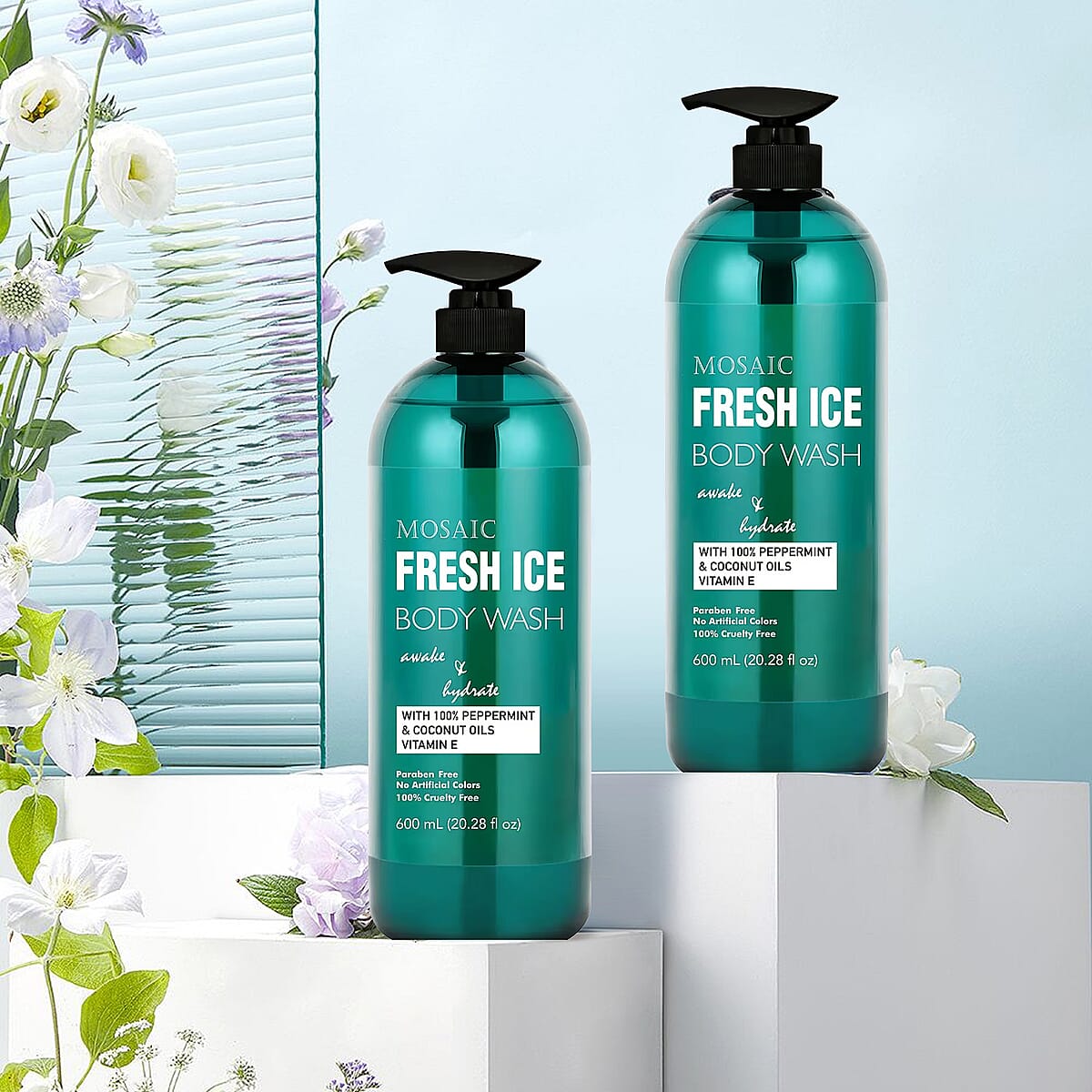Mosaic Series Fresh Ice Body Wash Set of 2, 20.28 fl oz each image number 1