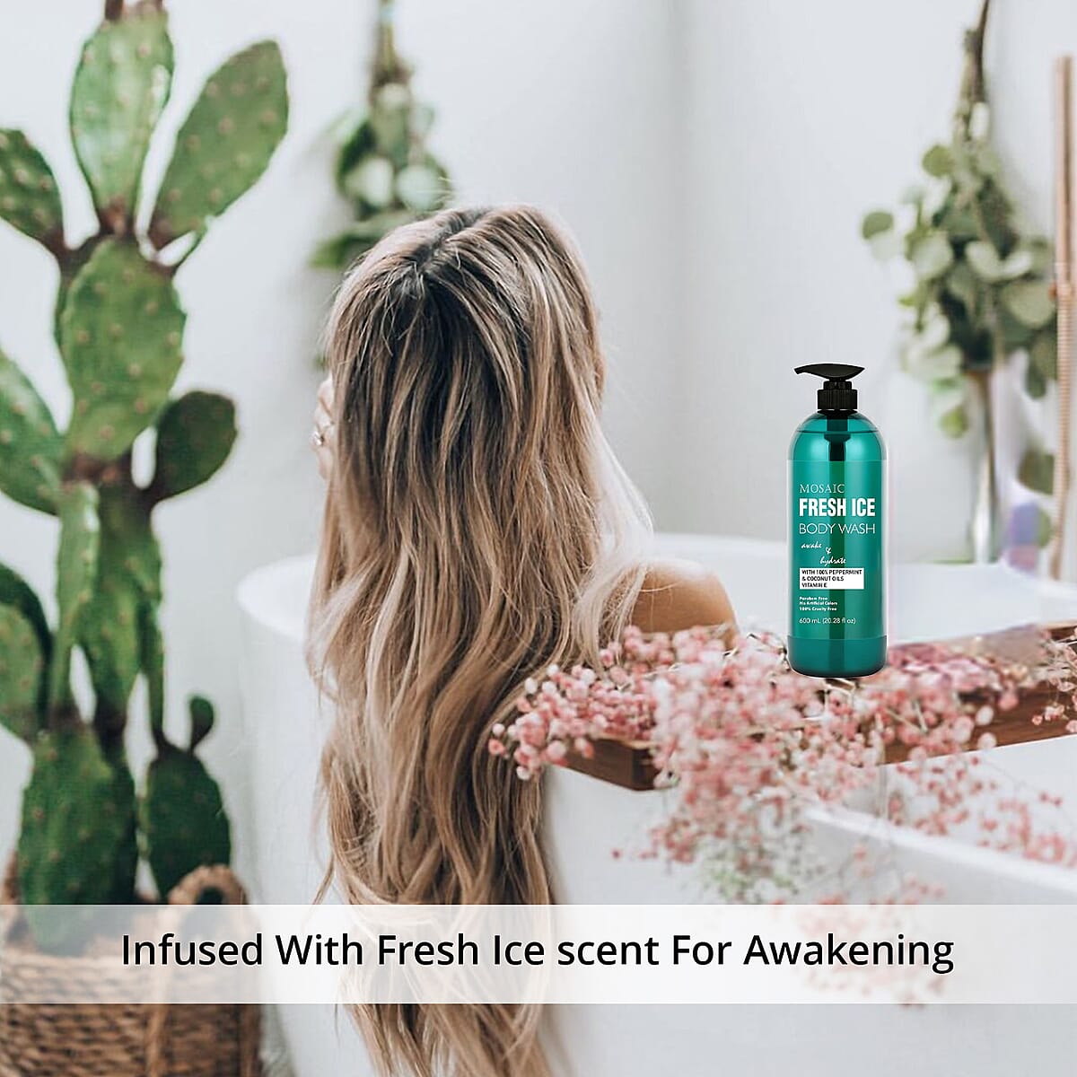 Mosaic Series Fresh Ice Body Wash Set of 2, 20.28 fl oz each image number 2