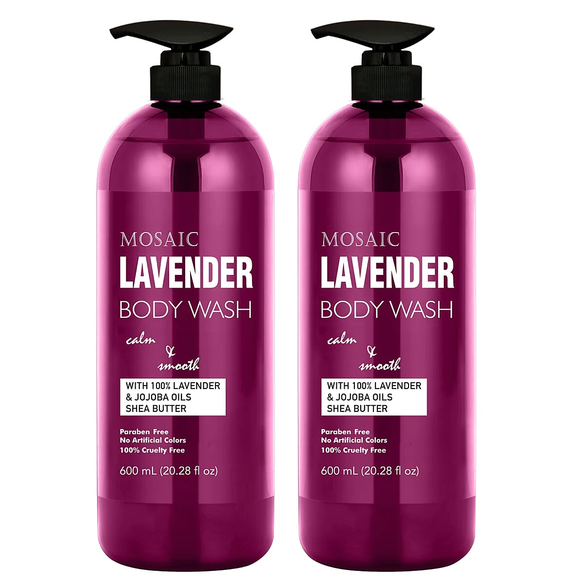 Mosaic Series Lavender Body Wash Set of 2, 20.28 fl oz each image number 0