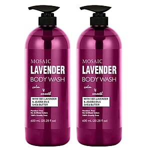 Mosaic Series Lavender Body Wash Set of 2, 20.28 fl oz each
