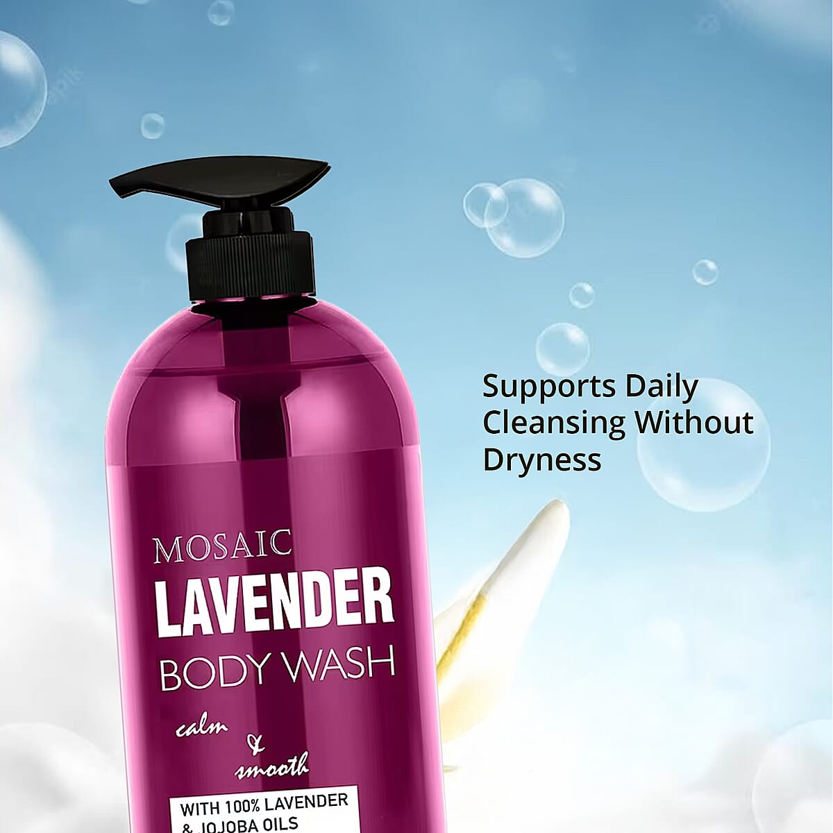 Mosaic Series Lavender Body Wash Set of 2, 20.28 fl oz each image number 5