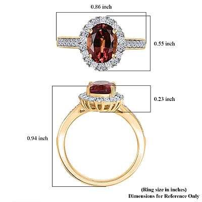 Certified & Appraised AAA Byzantine Tourmaline and G-H SI Luxuriant Lab Grown Diamond 2.75 ctw Ring in 10K Yellow Gold (Size 6.0)