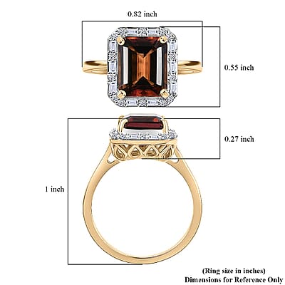 10K Yellow Gold AAA Byzantine Tourmaline, Luxuriant Lab Grown Diamond (G-H, SI) (0.20 cts) Ring (Size 12.0) 3.84 ctw