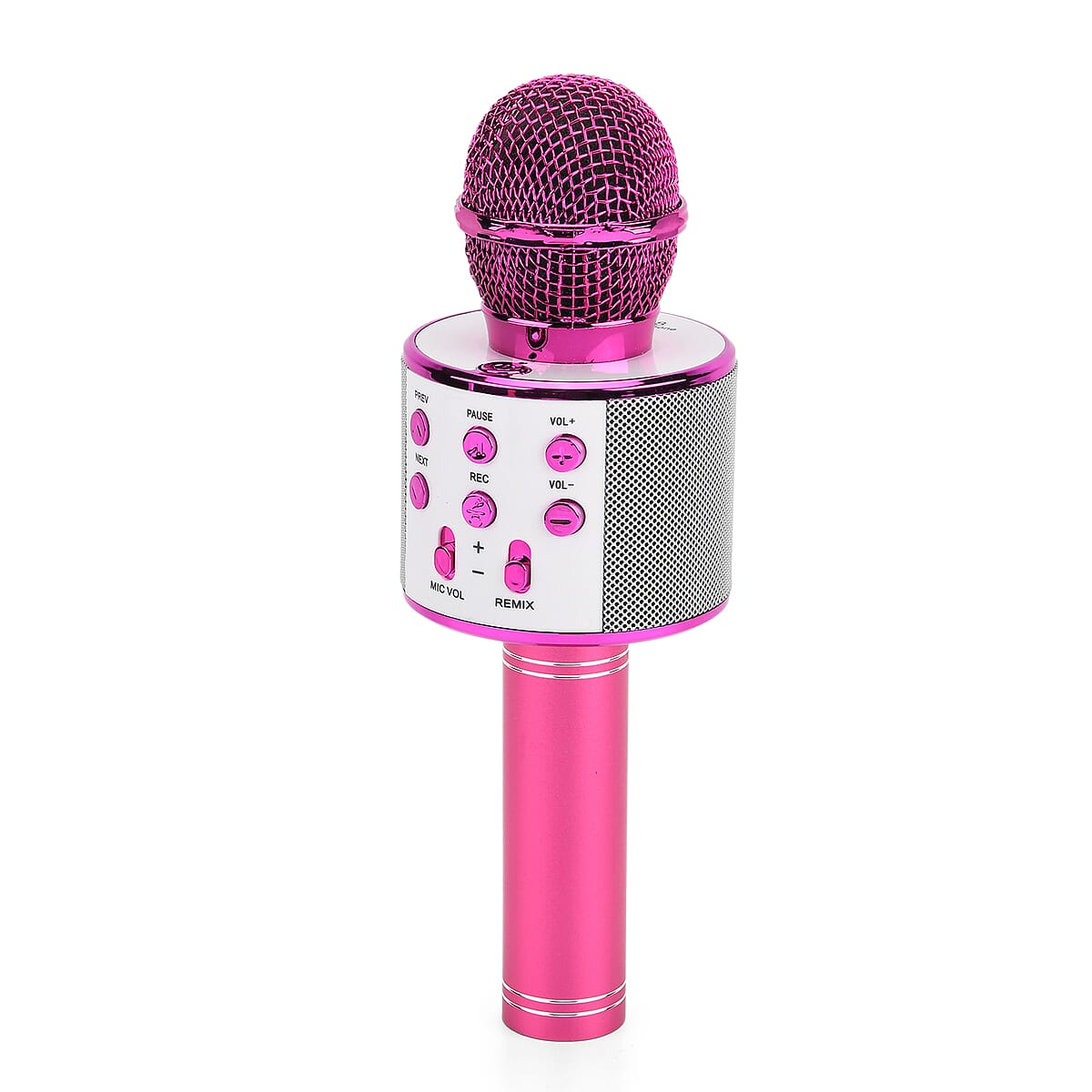 Livmore Mini Karaoke Microphone with Bluetooth - Pink (600mAh) image number 3