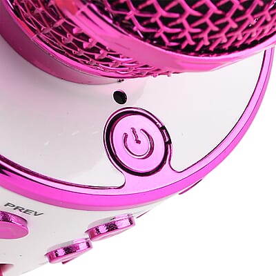 Livmore Mini Karaoke Microphone with Bluetooth - Pink (600mAh)
