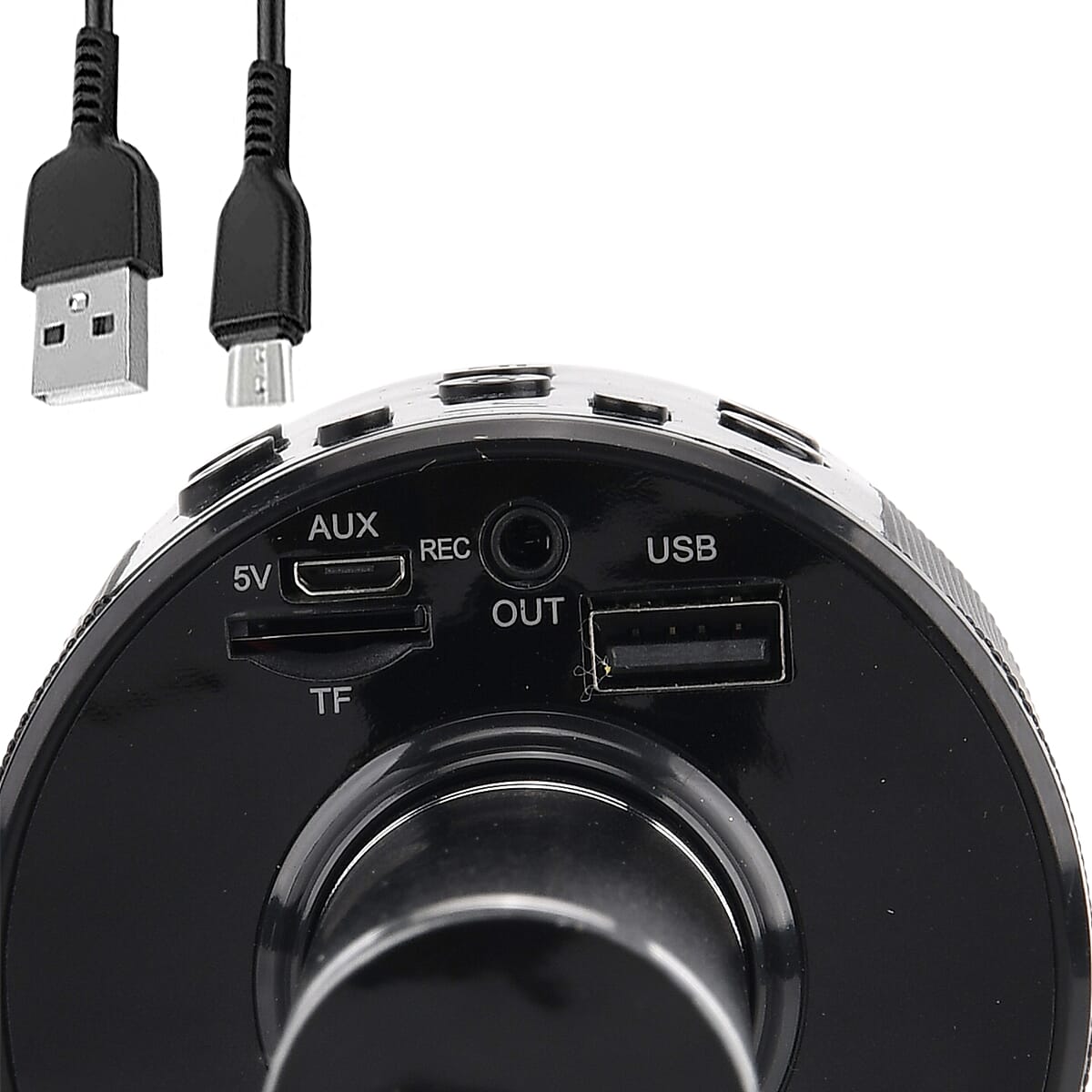 Livmore Mini Karaoke Microphone with Bluetooth - Black (600mAh) image number 6