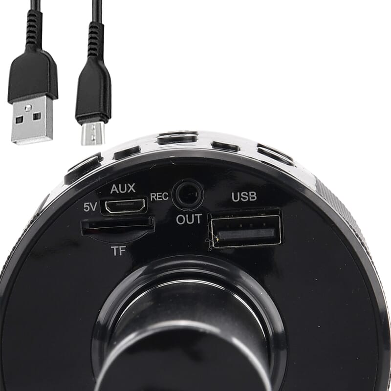 Livmore Mini Karaoke Microphone with Bluetooth - Black (600mAh)