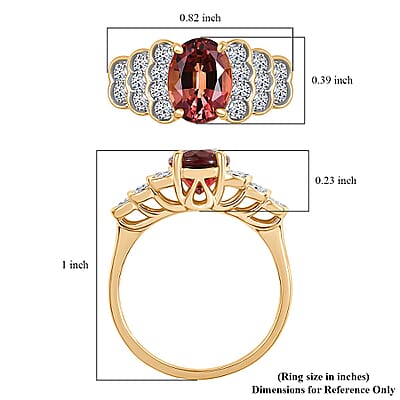 Certified & Appraised AAA Byzantine Tourmaline and G-H SI Luxuriant Lab Grown Diamond 2.53 ctw Ring in 10K Yellow Gold (Size 10.0)