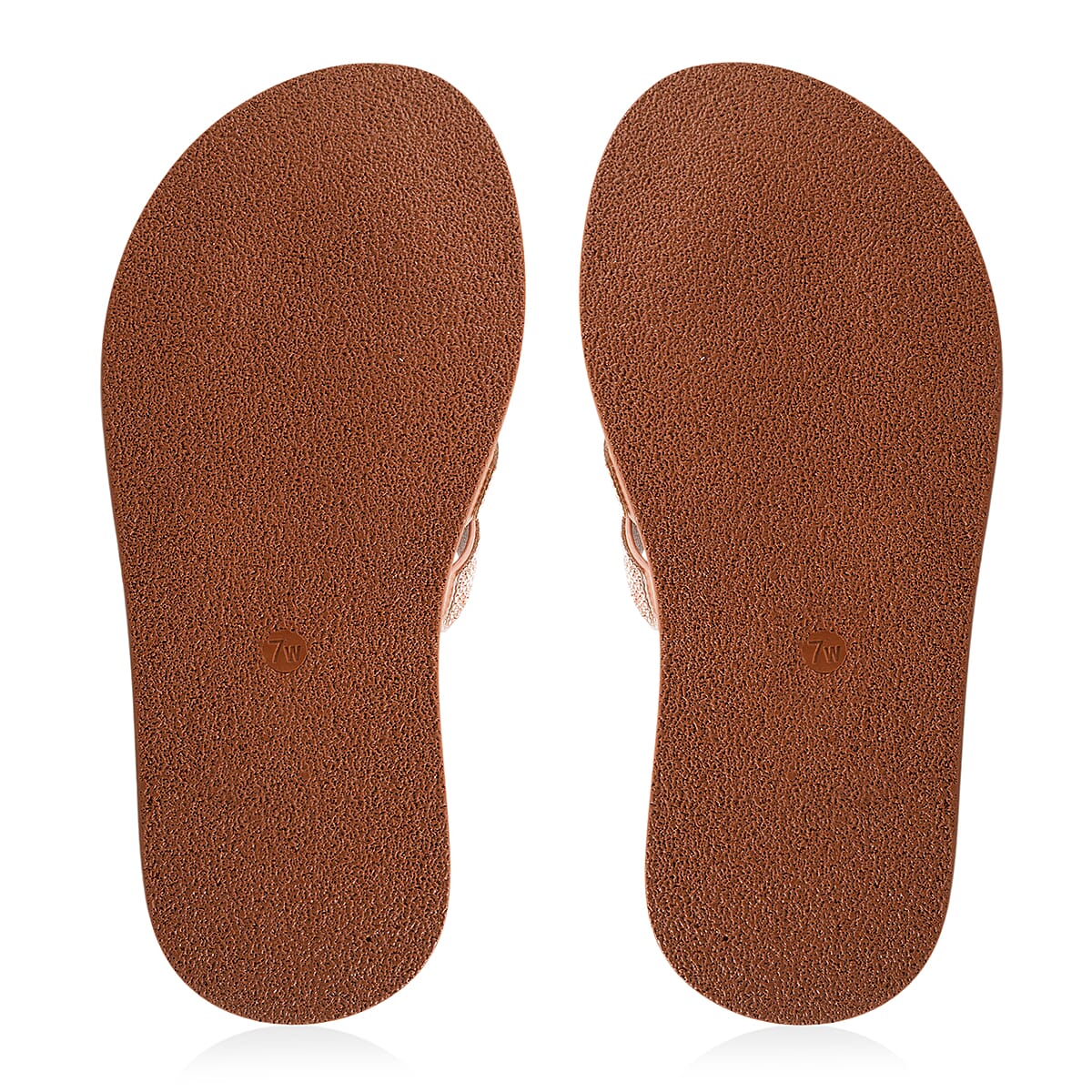 CHEROKEE Tan Rhinestone Cross Strap Sandal - Size 10 image number 4