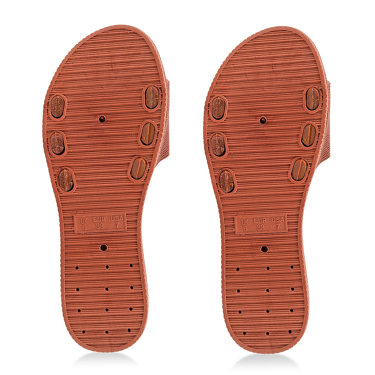 ASHLEY BLUE Bronze Rhinestone Slides - Size 9 image number 4