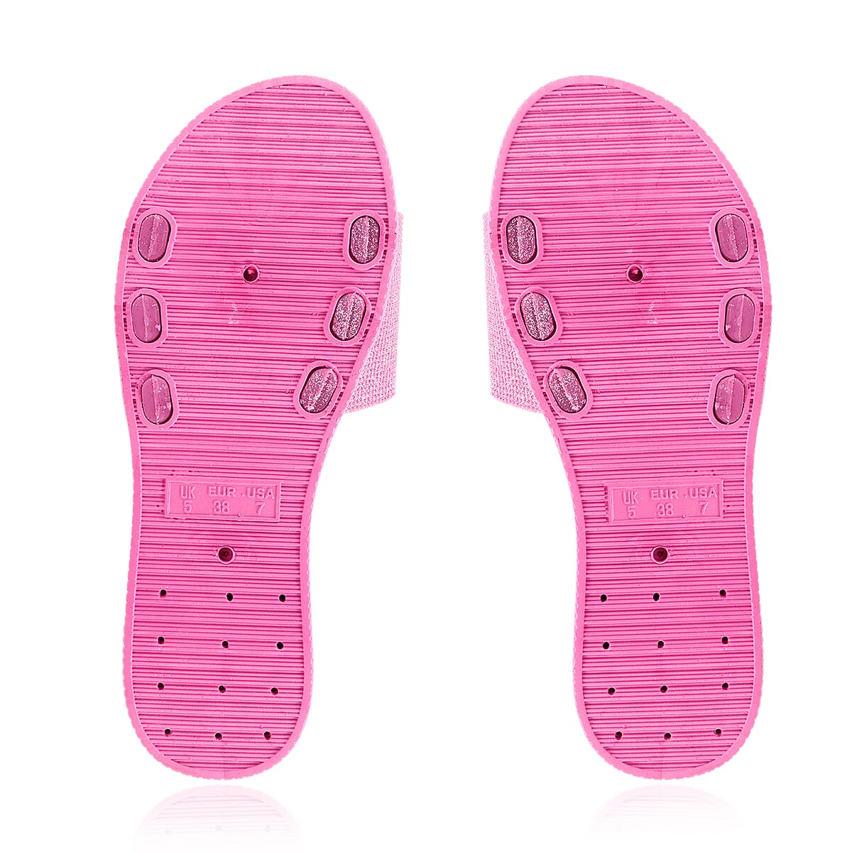 ASHLEY BLUE Pink Rhinestone Slides - Size 10 image number 4