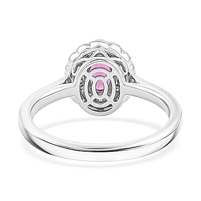 Certified & Appraised Rhapsody AAAA Mahenge Pink Spinel and E-F VS Diamond 1.05 ctw Ring in 950 Platinum (Size 10.0) 5.84 Grams