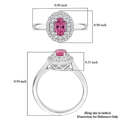 Certified & Appraised Rhapsody AAAA Mahenge Pink Spinel and E-F VS Diamond 1.05 ctw Ring in 950 Platinum (Size 10.0) 5.84 Grams