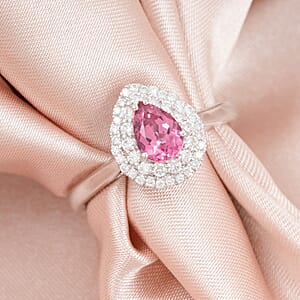 Certified & Appraised Rhapsody AAAA Mahenge Pink Spinel and E-F VS Diamond 1.10 ctw Ring in 950 Platinum (Size 10.0) 6 Grams