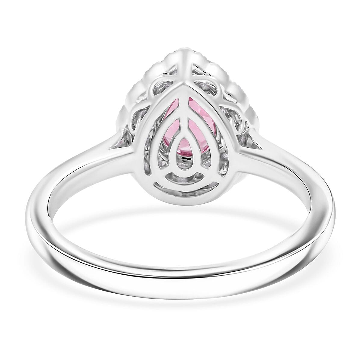 Certified & Appraised Rhapsody AAAA Mahenge Pink Spinel and E-F VS Diamond 1.10 ctw Ring in 950 Platinum (Size 10.0) 6 Grams image number 4