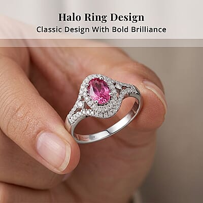 Certified & Appraised Rhapsody AAAA Mahenge Pink Spinel and E-F VS Diamond 1.30 ctw Ring in 950 Platinum (Size 10.0) 6.94 Grams