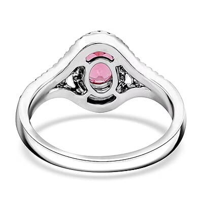 Certified & Appraised Rhapsody AAAA Mahenge Pink Spinel and E-F VS Diamond 1.30 ctw Ring in 950 Platinum (Size 10.0) 6.94 Grams