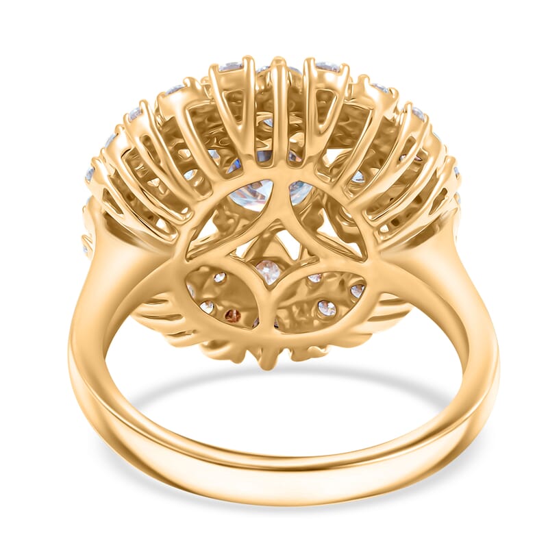 Clarte Moissanite Corsage Collection Ring in 14K YG Over Sterling Silver 2.05 ctw (Size 7.0)
