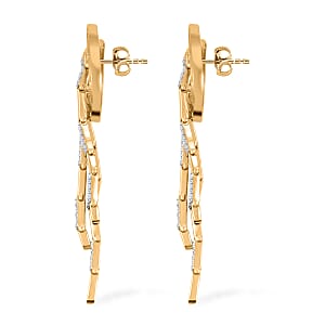 Clarte Prima Collection Moissanite 1.00 ctw Earrings in 14K Yellow Gold Over Sterling Silver