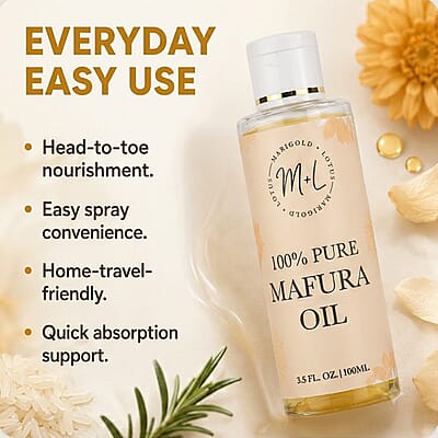 Marigold and Lotus 100% Pure Mafura Oil 3.5oz