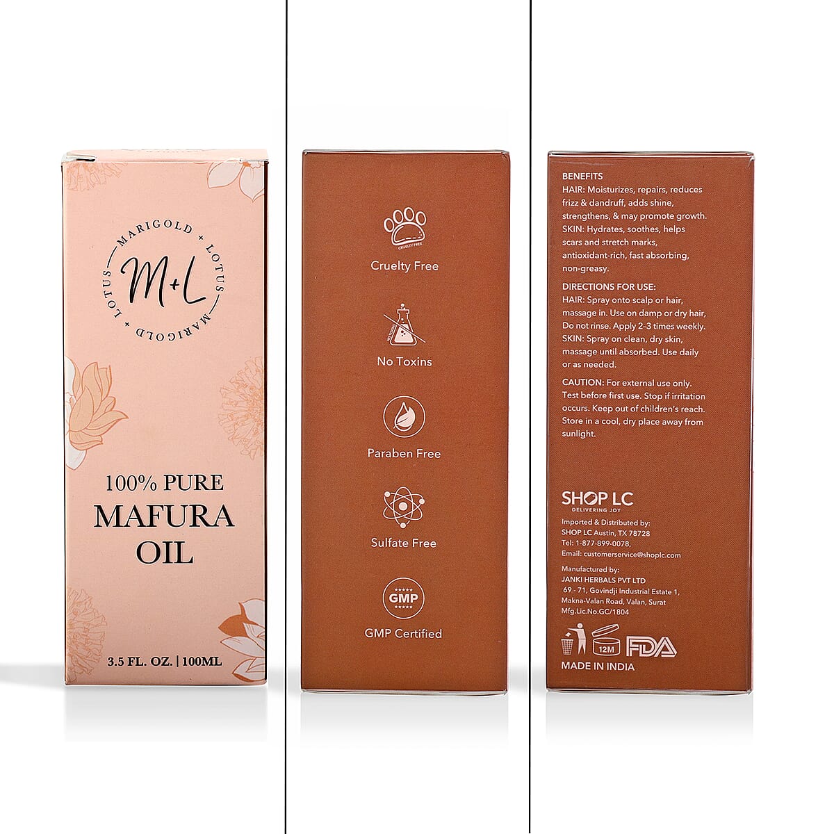 Marigold and Lotus 100% Pure Mafura Oil 3.5oz image number 6