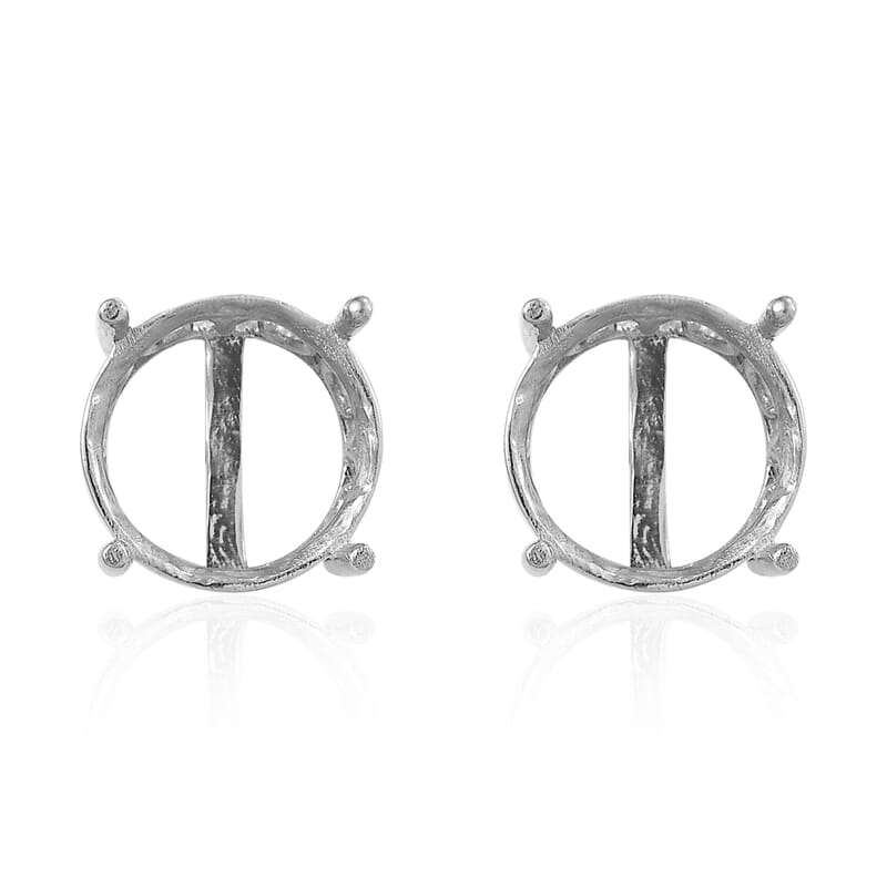 950 Platinum Stud Earrings 5.52 Grams