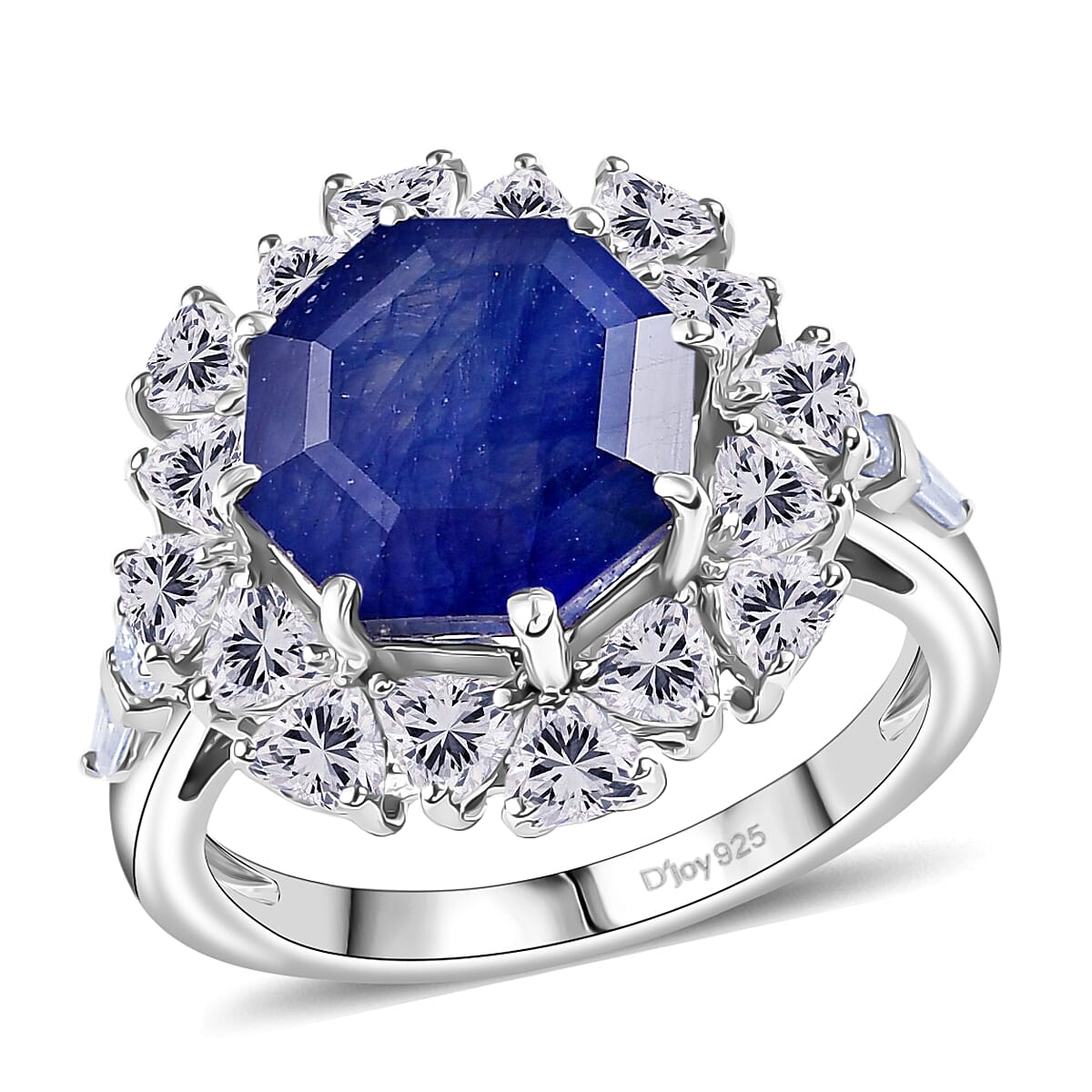 D'Joy Niassa Ruby (FF), Moissanite Ring in 18K Vermeil YG Over Sterling Silver (Size 10.0) 8.15 ctw
