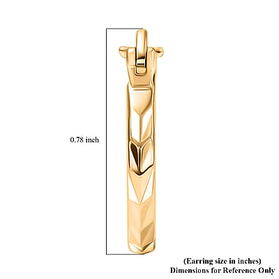 Luxoro Hoop Earrings in 10K Yellow Gold 2.10 Grams