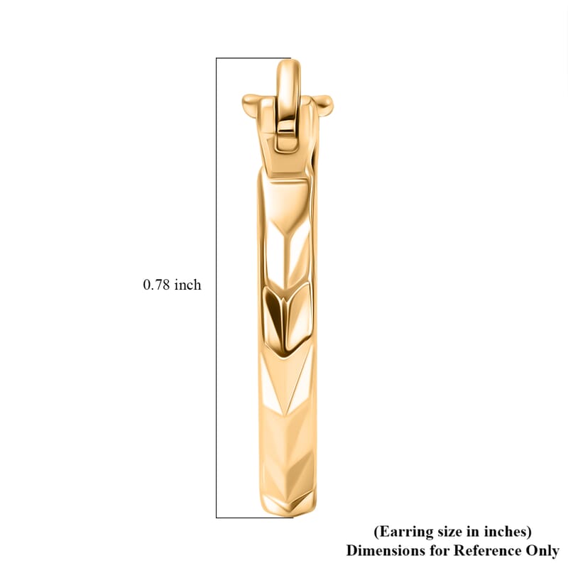 Luxoro Hoop Earrings in 10K Yellow Gold 2.10 Grams