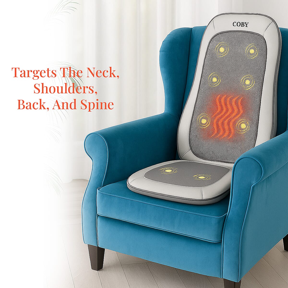 CLOSEOUT Coby Shiatsu Portable Massage Chair with Heat image number 2